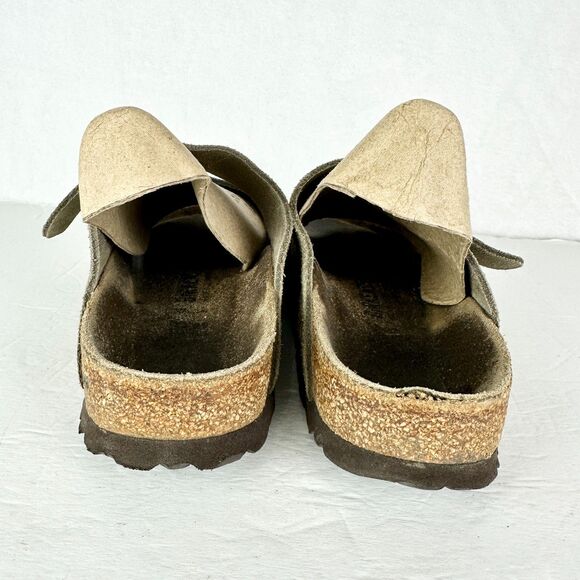 Birkenstock Arizona Suede Leather Sandals Size 38 US 7.5 Taupe - Picture 7 of 8